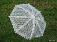Свадебный зонт 13, кружевной