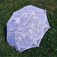 Свадебный зонт 15, кружевной от солнца