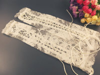 Свадебные рукава 35см из кружева на шнуровке