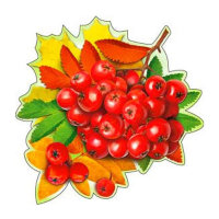 Осенние гроздья рябины А-113-451, 15*15см