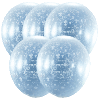 Набор прозрачных шаров Желаем счастья, 10шт