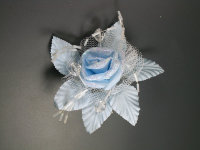 Бутоньерка для жениха 022, голубая