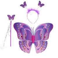 Набор Бабочка из 3 предметов: крылья, ободок, палочка