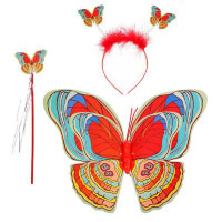 Набор Бабочка радужная из 3 пр.: крылья, ободок, палочка